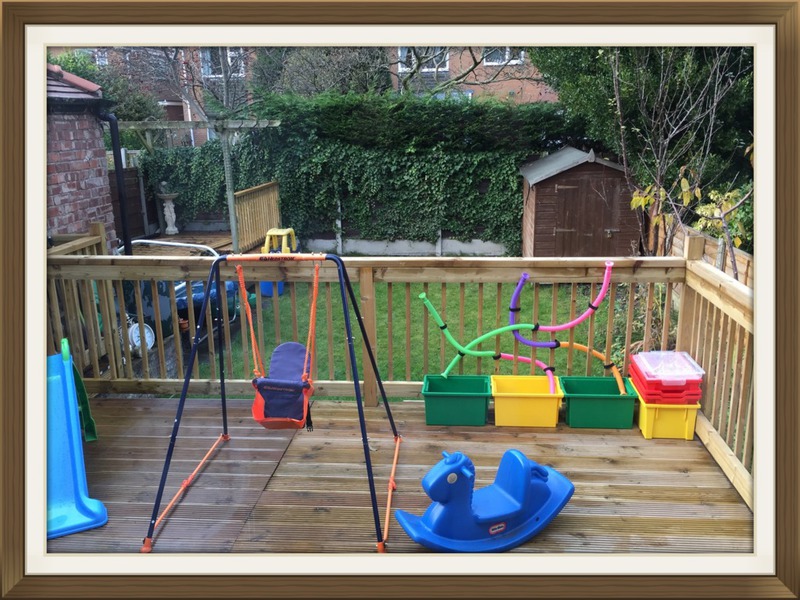 Playroom storage and toys